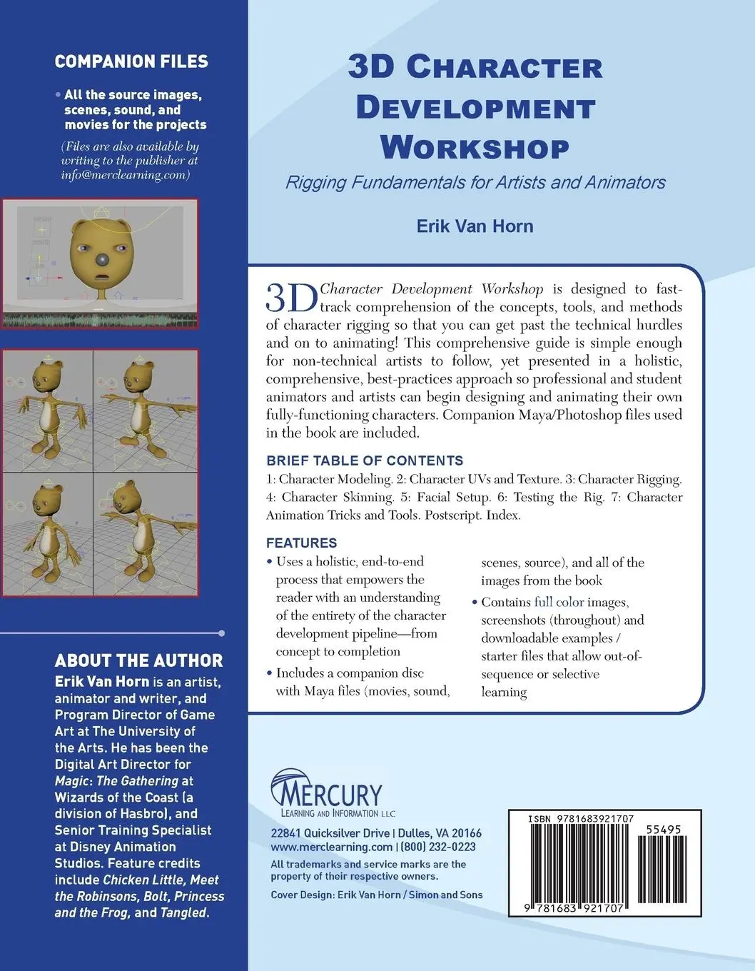 Rückseite: 9781683921707 | 3D Character Development Workshop | Erik van Horn | Taschenbuch | 2018