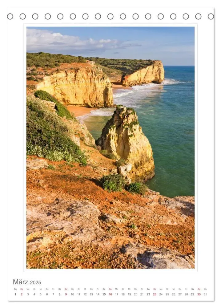 Bild: 9783435911707 | Portugal. Algarve (Tischkalender 2025 DIN A5 hoch), CALVENDO...