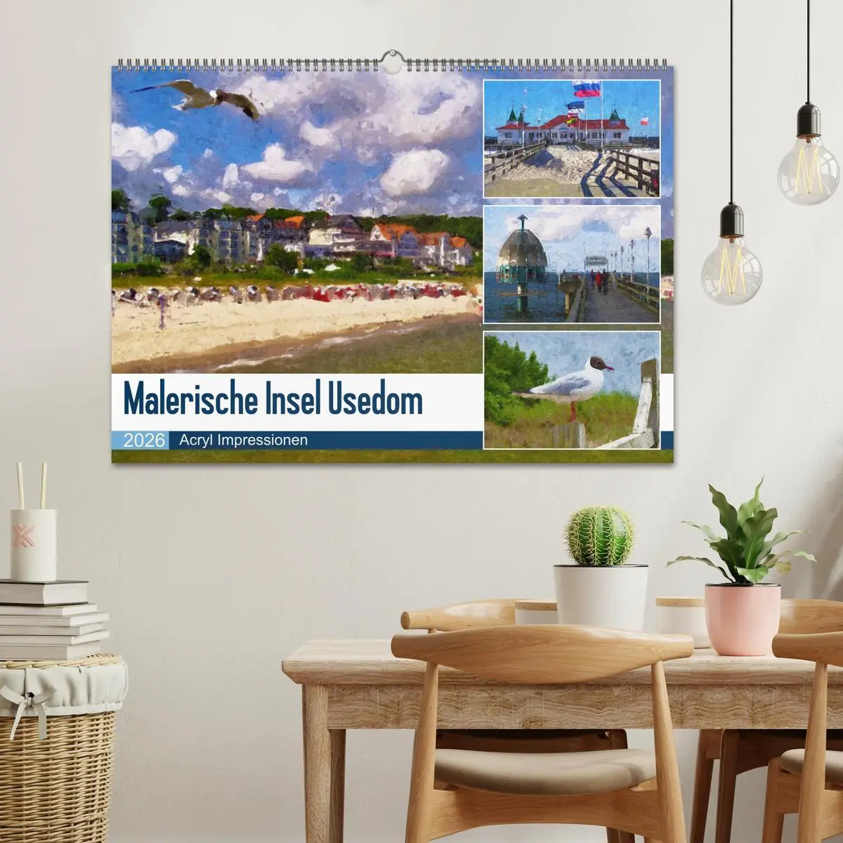 Bild: 9783457621707 | Malerische Insel Usedom - Acryl Impressionen (Wandkalender 2026 DIN...