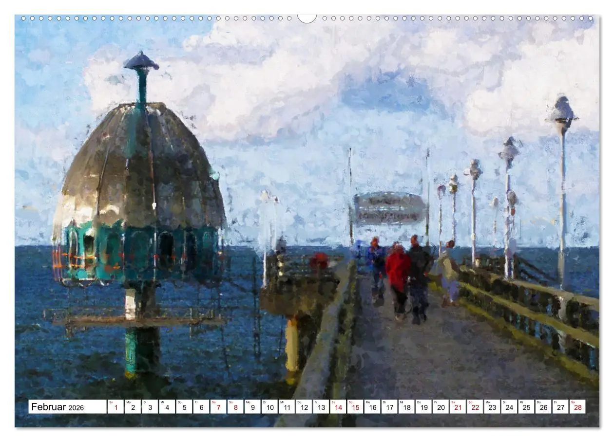 Bild: 9783457621707 | Malerische Insel Usedom - Acryl Impressionen (Wandkalender 2026 DIN...