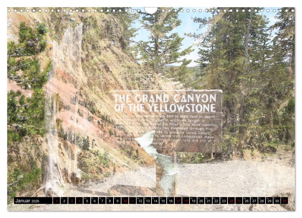 Bild: 9783457931707 | Wunderwelt Yellowstone 2026 (Wandkalender 2026 DIN A3 quer),...