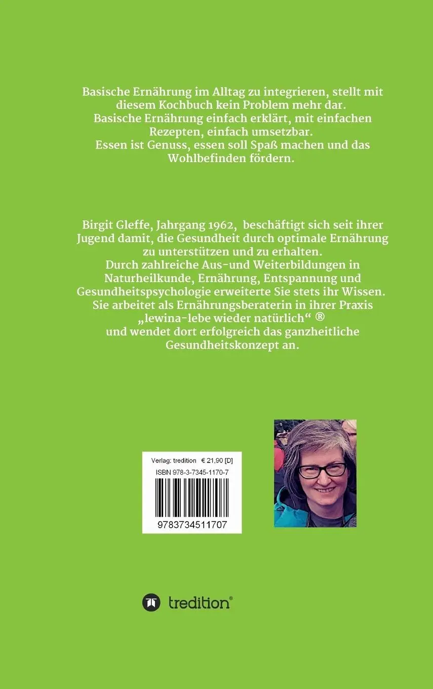 Rückseite: 9783734511707 | Einfach Basisch | Gesunde Ernährung - einfacher geht`s nicht | Gleffe