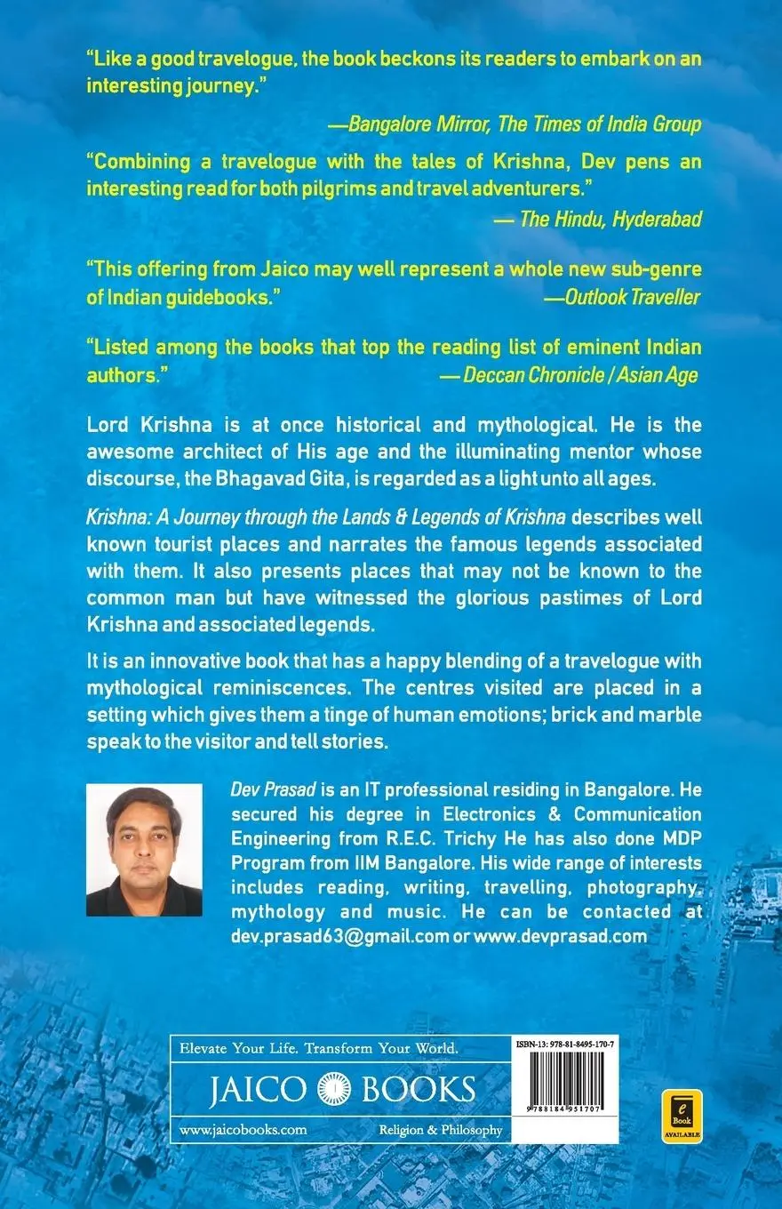 Rückseite: 9788184951707 | Krishna | A Journey through the Lands &amp; Legends of Krishna | Prasad