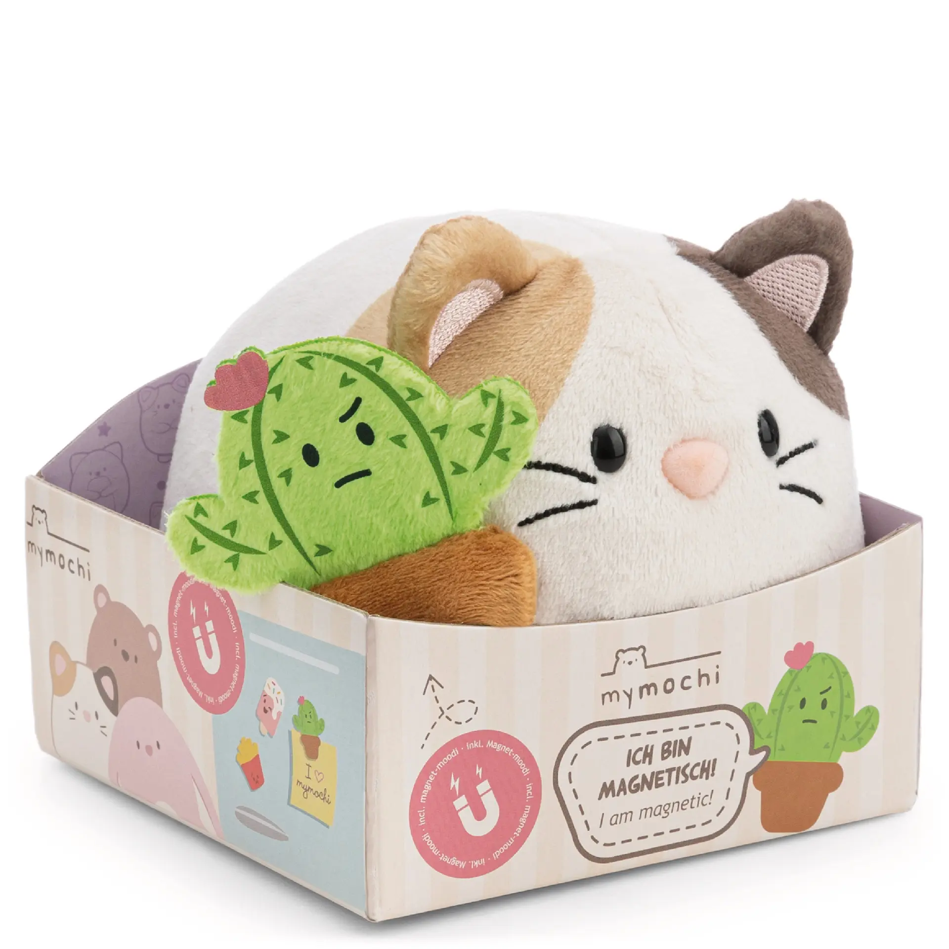 Cover: 4012390631807 | Nici 63180 Kuscheltier Katze Angy 13cm liegend mit Magnet | mymochi