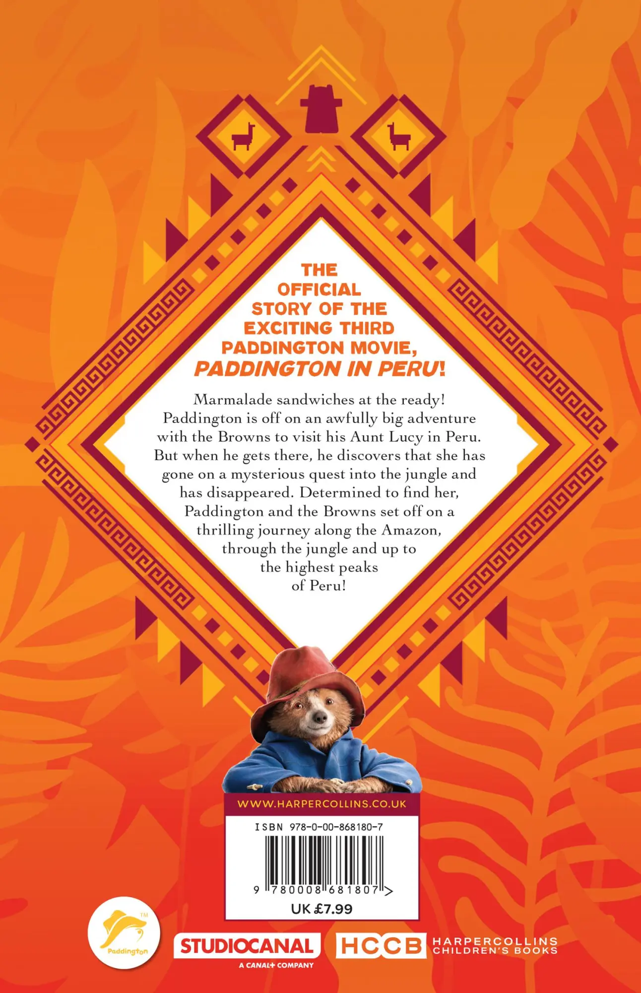 Rückseite: 9780008681807 | Paddington in Peru: The Story of the Movie | Anna Wilson | Taschenbuch