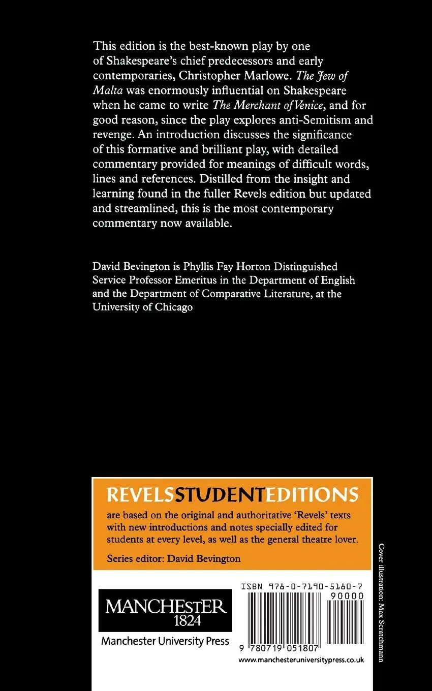 Rückseite: 9780719051807 | The Jew of Malta | Christopher Marlowe | Stephen Bevington | Buch