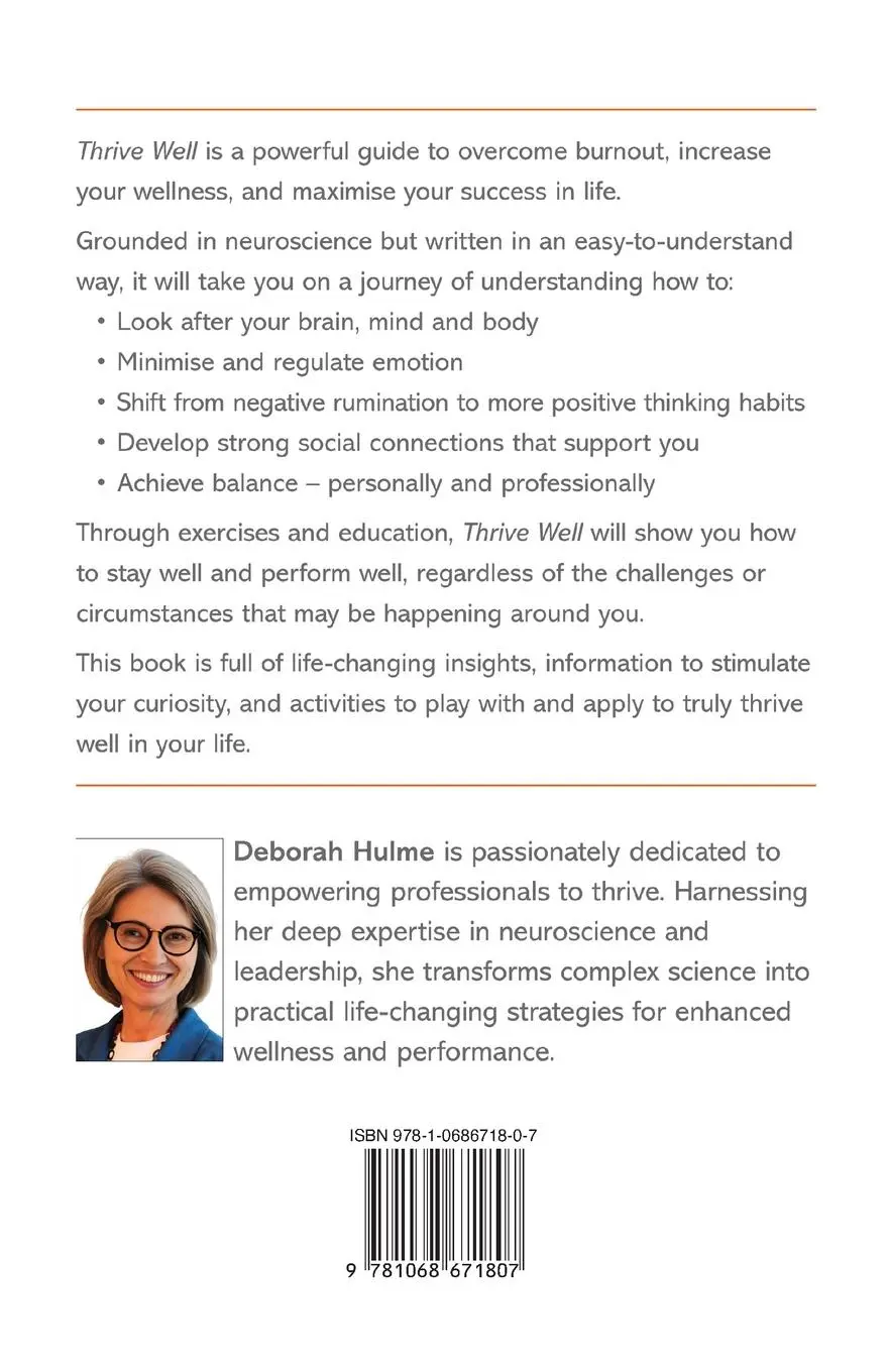 Rückseite: 9781068671807 | Thrive Well | Deborah Hulme | Taschenbuch | Englisch | 2024