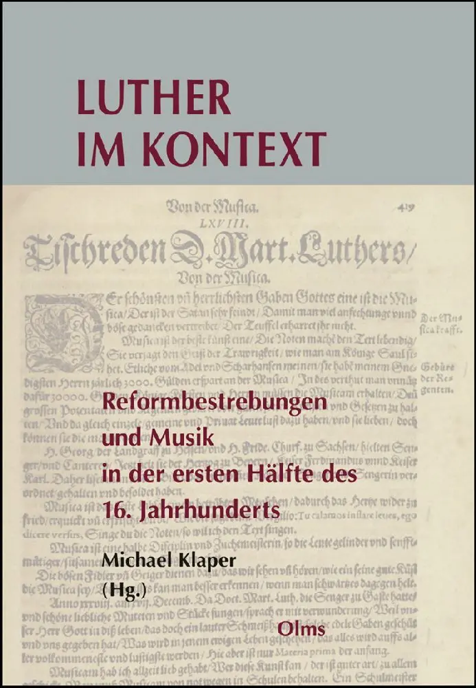 Cover: 9783487311807 | Luther im Kontext | Michael Klaper | Taschenbuch | 215 S. | Deutsch