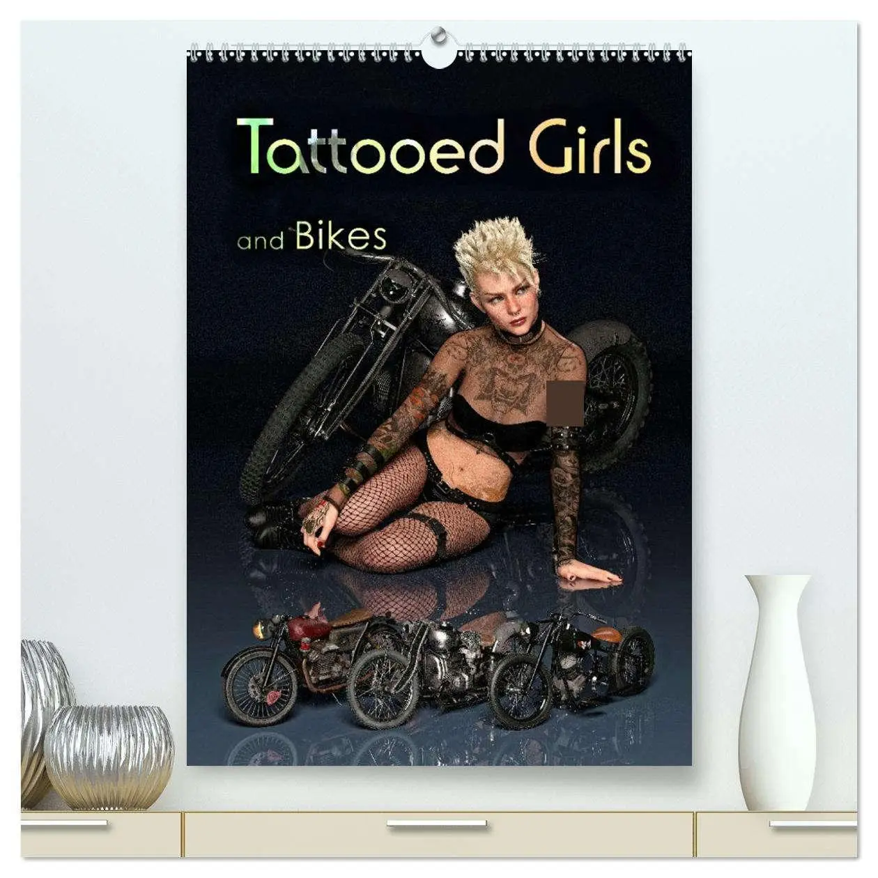 Cover: 9783516321807 | Tattooed Girls and Bikes (hochwertiger Premium Wandkalender 2026...
