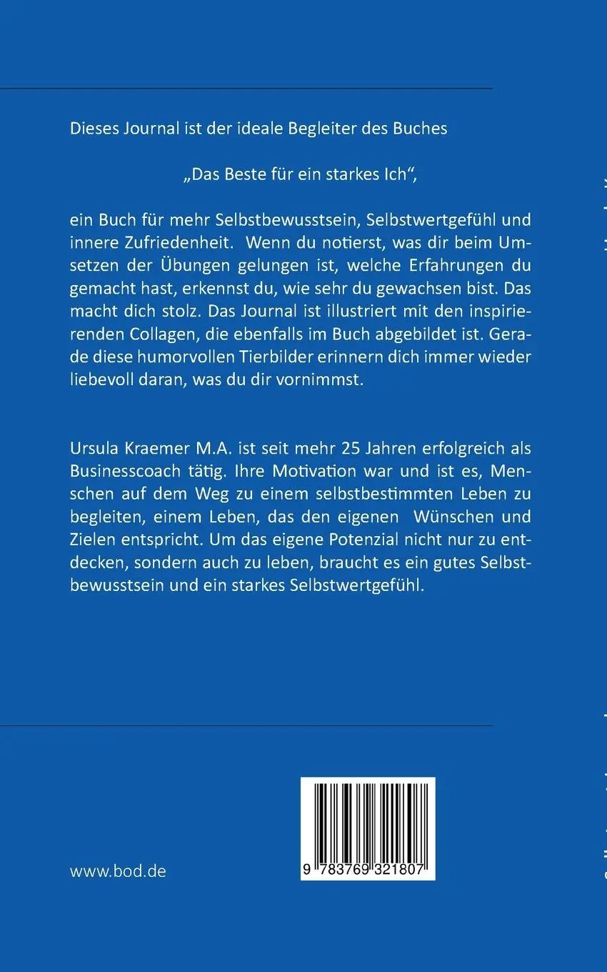 Rückseite: 9783769321807 | Das Selbstwert-Journal | Zum Buch "Das Beste für dein starkes Ich"