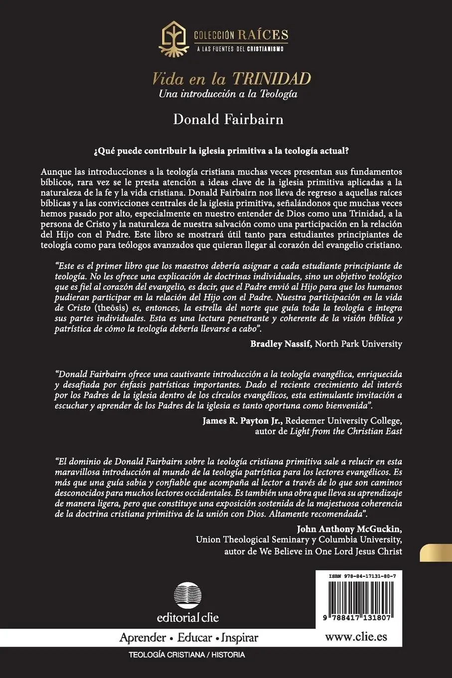 Rückseite: 9788417131807 | Vida en la Trinidad | Donald Fairbairn | Taschenbuch | Spanisch | 2024