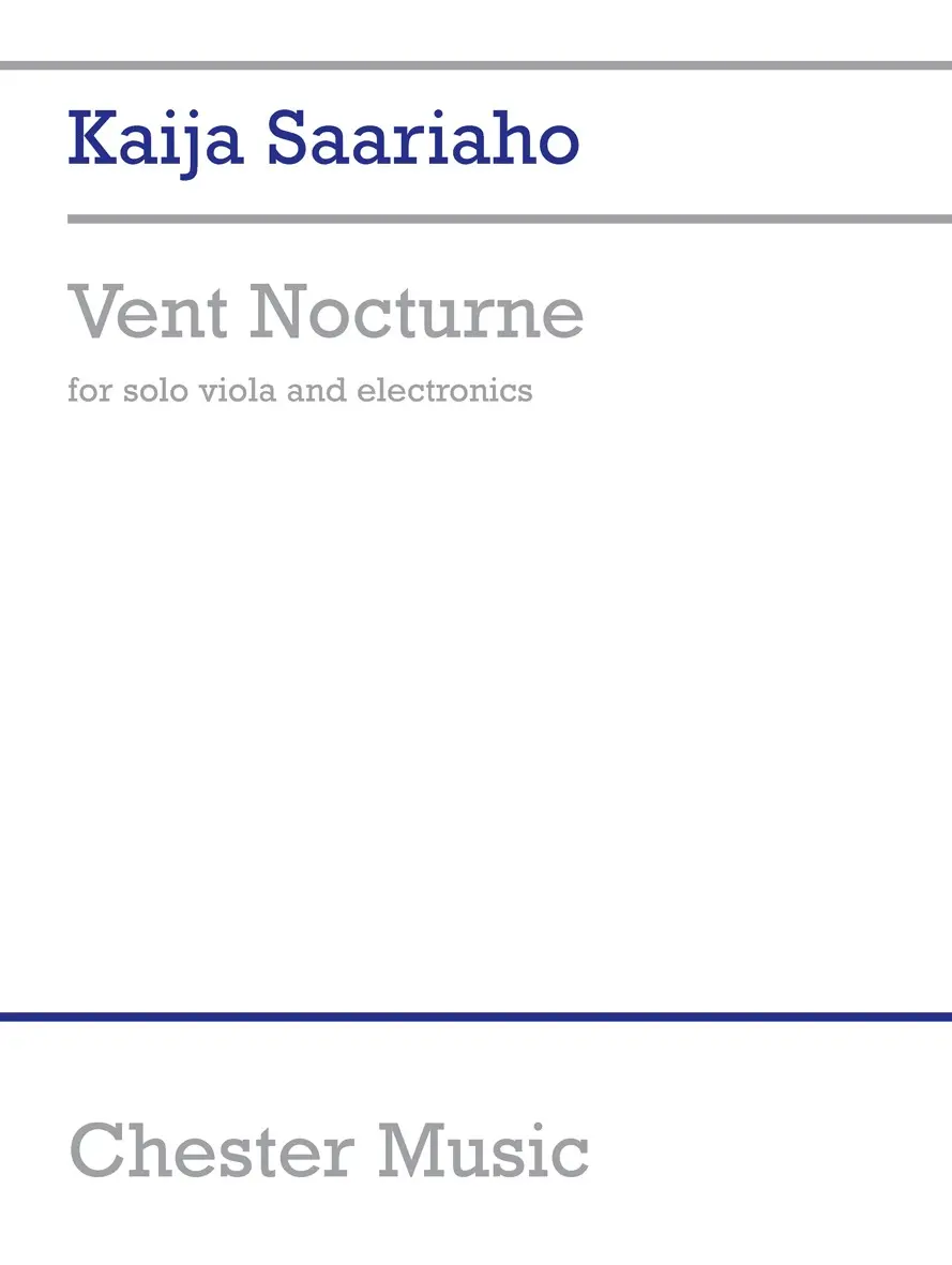 Cover: 9781847721907 | Vent Nocturne | Kaija Saariaho | Buch | 2006 | Chester Music