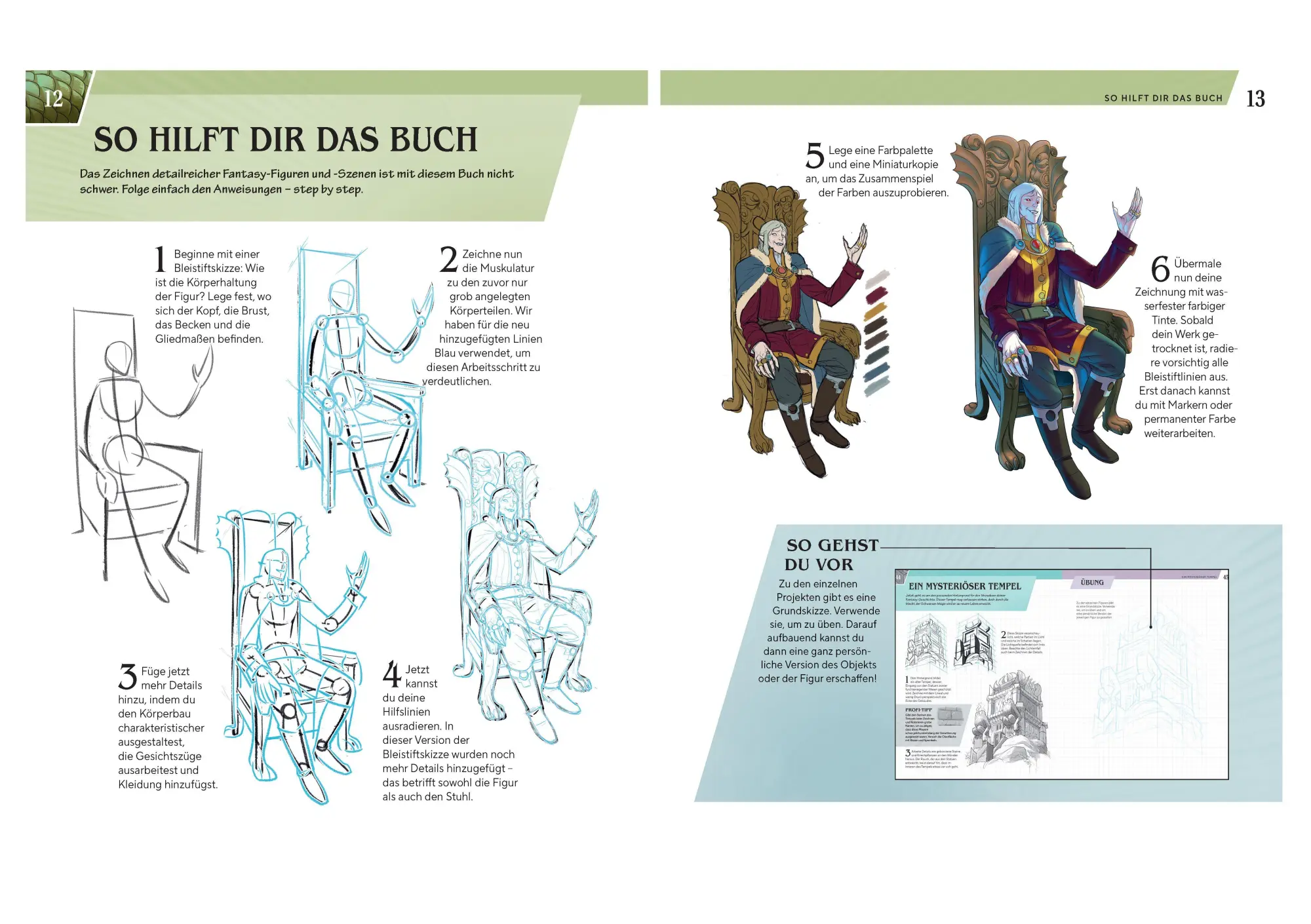 Bild: 9783809451907 | Ich zeichne Fantasy &amp; Romantasy - Techniken, Charaktere und Effekte