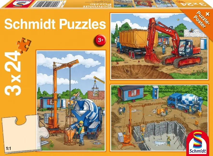 Cover: 4001504562007 | Auf der Baustelle (Kinderpuzzle) | Schmidt Spiele | Spiel | Brettspiel