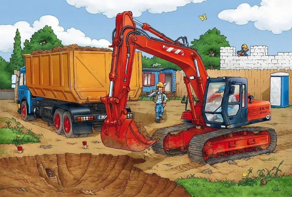 Bild: 4001504562007 | Auf der Baustelle (Kinderpuzzle) | Schmidt Spiele | Spiel | Brettspiel