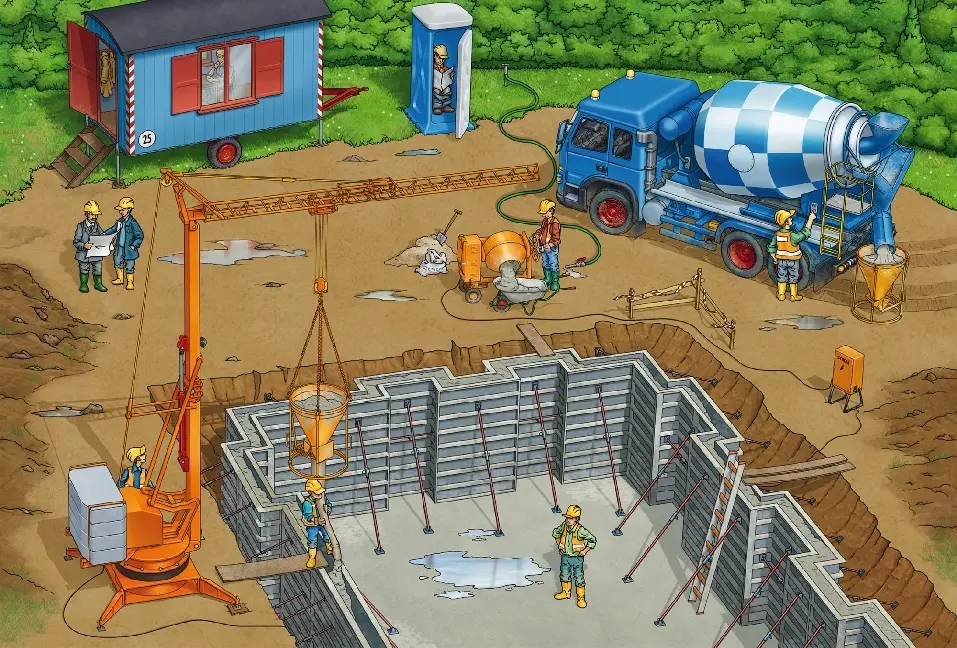 Bild: 4001504562007 | Auf der Baustelle (Kinderpuzzle) | Schmidt Spiele | Spiel | Brettspiel