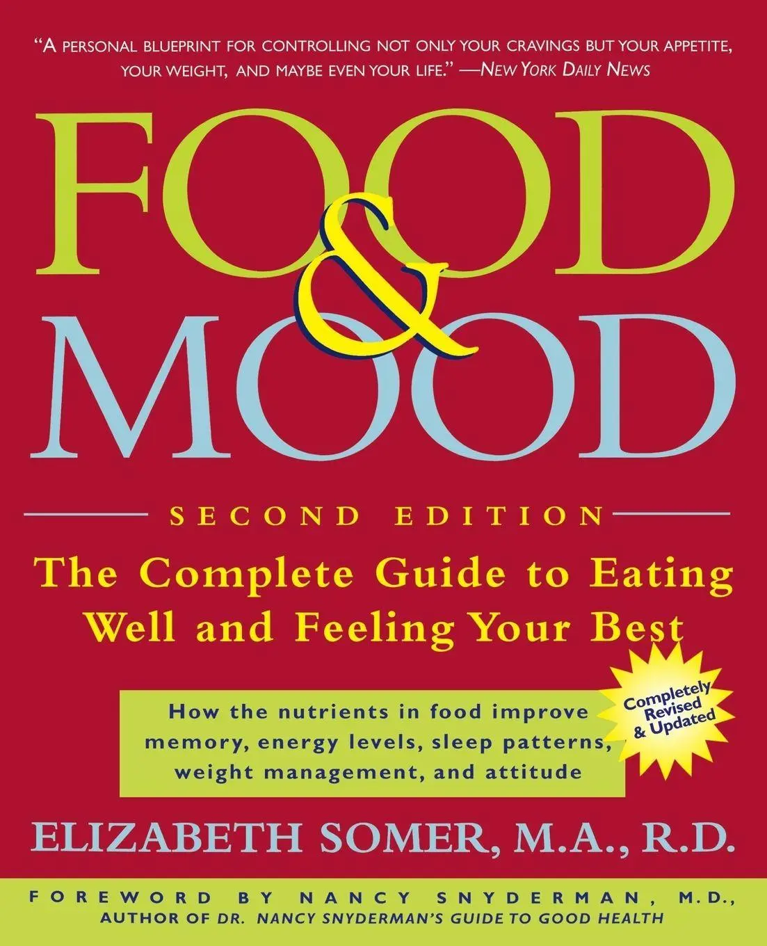Cover: 9780805062007 | Food &amp; Mood | The Complete Guide to Eating Well and Feeling Your Best