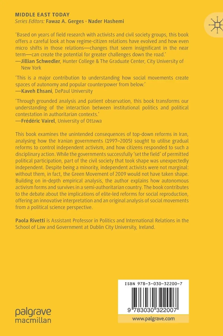 Rückseite: 9783030322007 | Political Participation in Iran from Khatami to the Green Movement