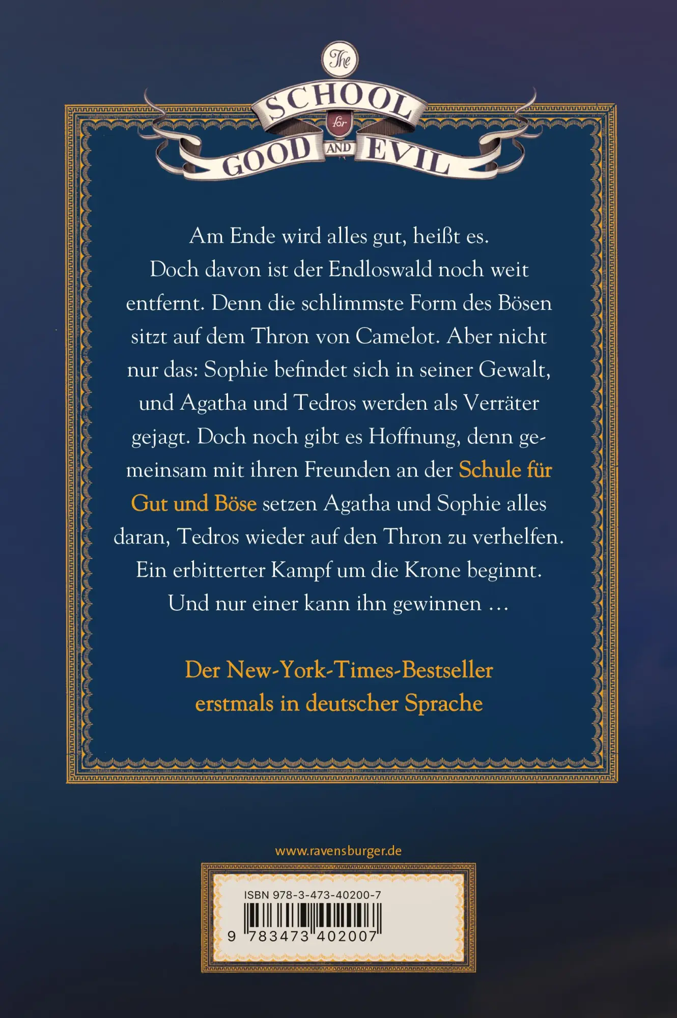 Rückseite: 9783473402007 | The School for Good and Evil, Band 6: Ende gut, alles gut? | Chainani