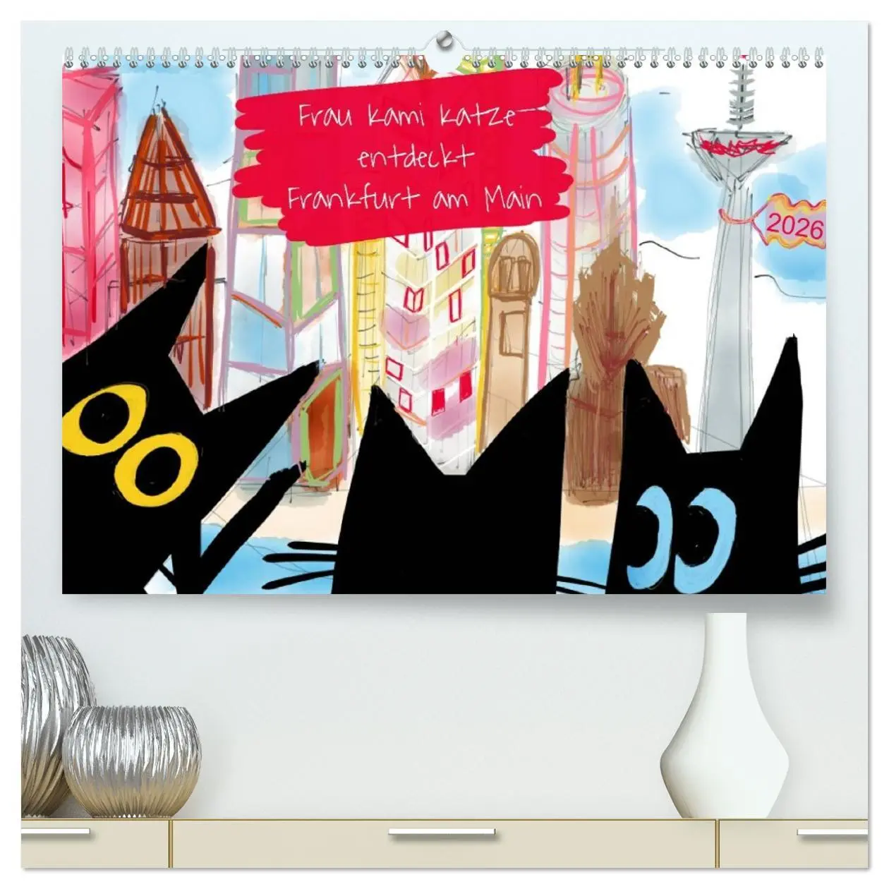 Cover: 9783516062007 | Frau Kami Katze entdeckt Frankfurt am Main (hochwertiger Premium...