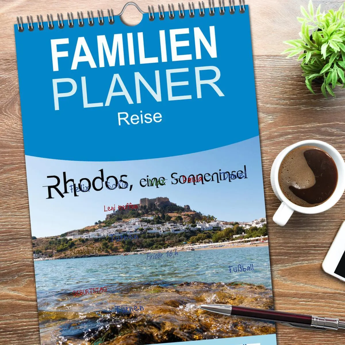 Bild: 9783516512007 | Familienplaner 2026 - Rhodos, eine Sonneninsel mit 5 Spalten...
