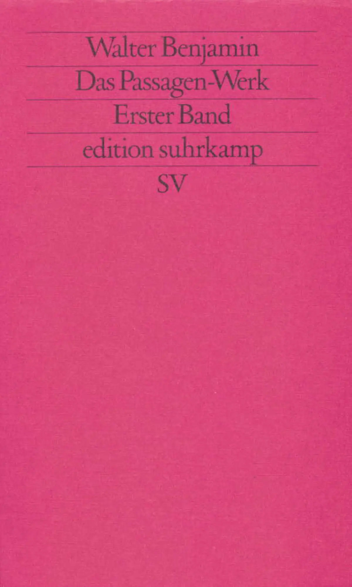 Cover: 9783518112007 | Das Passagen-Werk | 2 Bände im Schuber | Walter Benjamin | Taschenbuch
