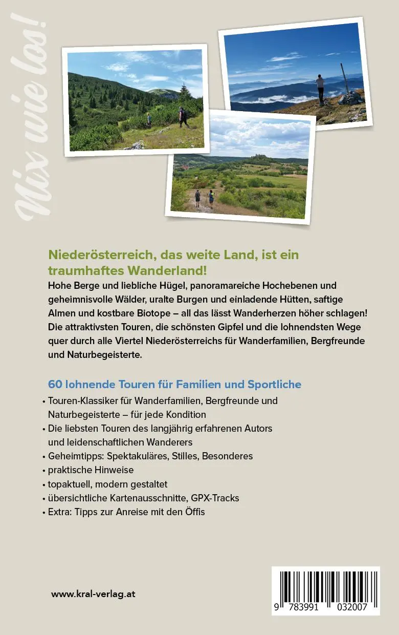 Rückseite: 9783991032007 | Nix wie los: Wander- und Gipfelerlebnisse in Niederösterreich | Buch
