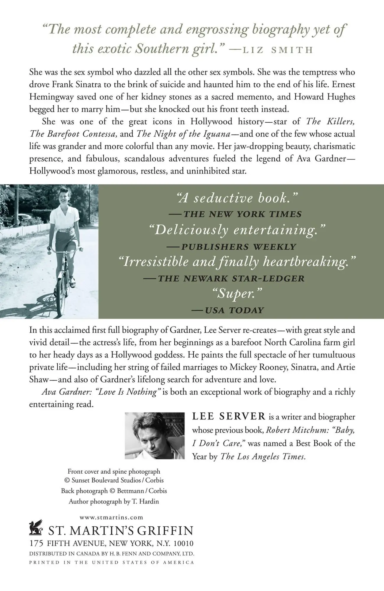 Rückseite: 9780312312107 | Ava Gardner | Lee Server | Taschenbuch | Kartoniert / Broschiert