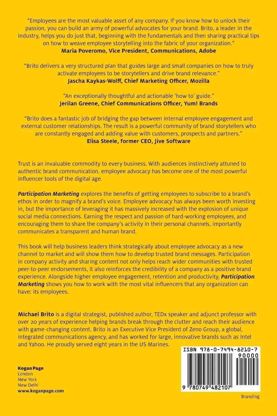Rückseite: 9780749482107 | Participation Marketing | Michael Brito | Taschenbuch | Englisch