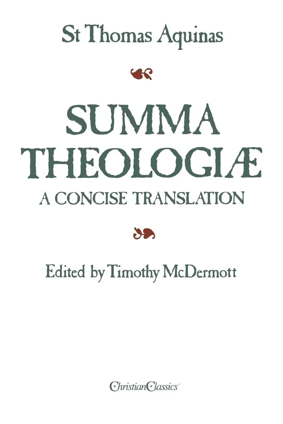 Cover: 9780870612107 | Summa Theologiae | A Concise Translation | Thomas Aquinas | Buch