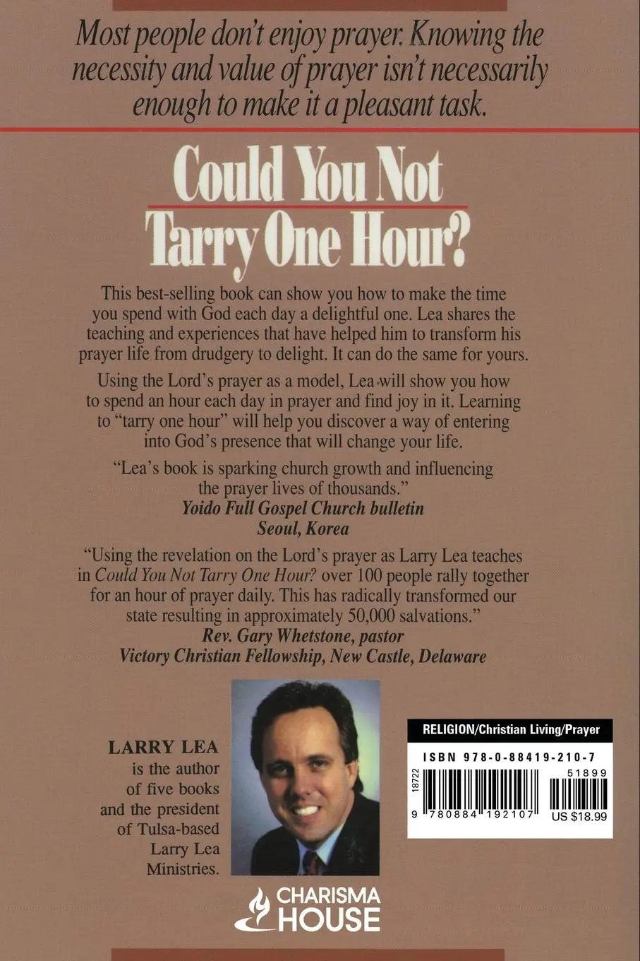 Rückseite: 9780884192107 | Could You Not Tarry One Hour? | Larry Lea | Taschenbuch | Englisch
