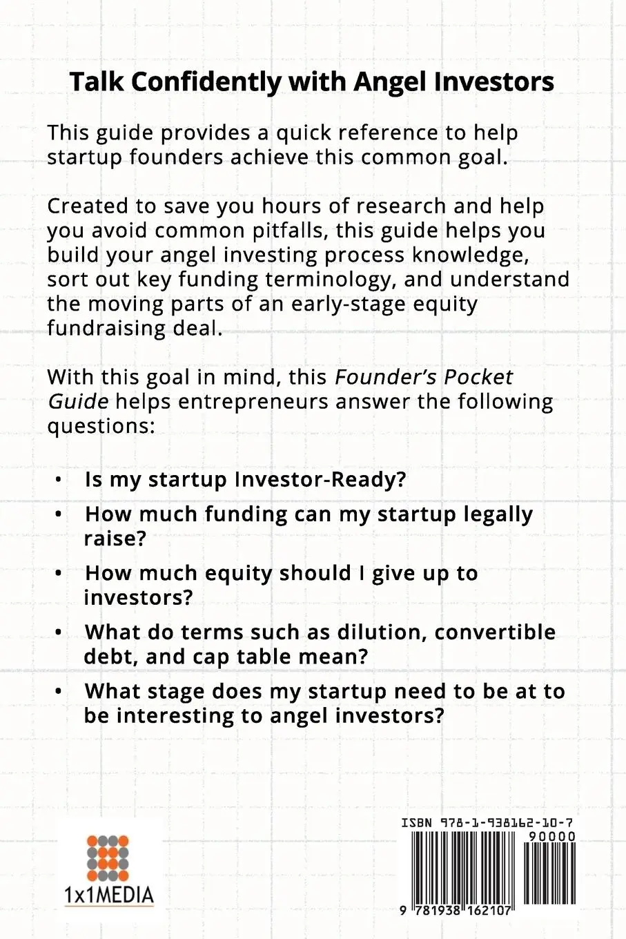 Rückseite: 9781938162107 | Founder's Pocket Guide | Raising Angel Capital | Stephen R. Poland