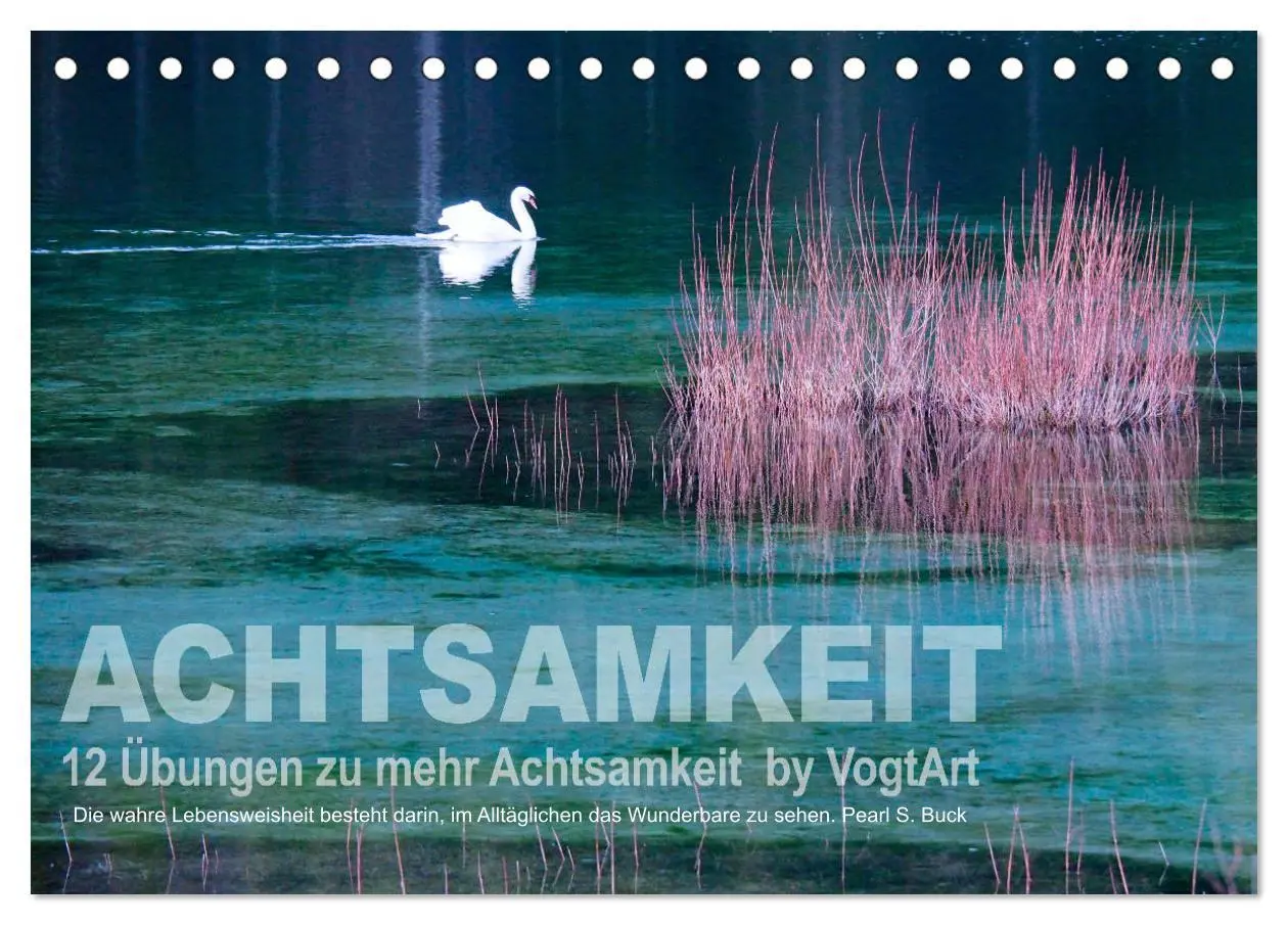 Cover: 9783457722107 | Achtsamkeit, 12 Übungen zu mehr Achtsamkeit. (Tischkalender 2026...
