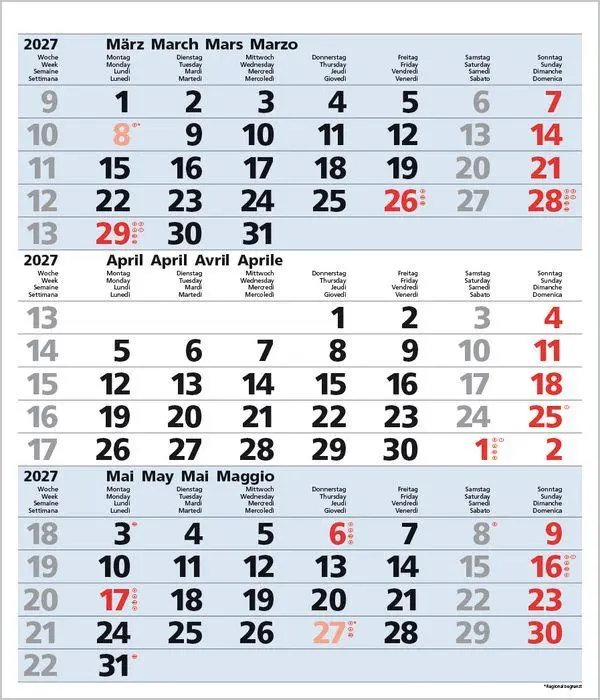 Bild: 9783819302107 | 3-Monats-Planer Comfort Blau 2027 | Verlag Korsch | Kalender | 12 S.