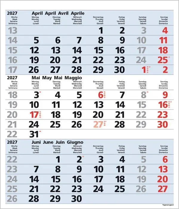 Bild: 9783819302107 | 3-Monats-Planer Comfort Blau 2027 | Verlag Korsch | Kalender | 12 S.