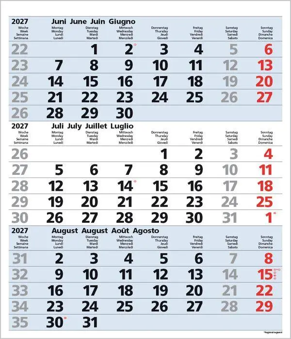 Bild: 9783819302107 | 3-Monats-Planer Comfort Blau 2027 | Verlag Korsch | Kalender | 12 S.