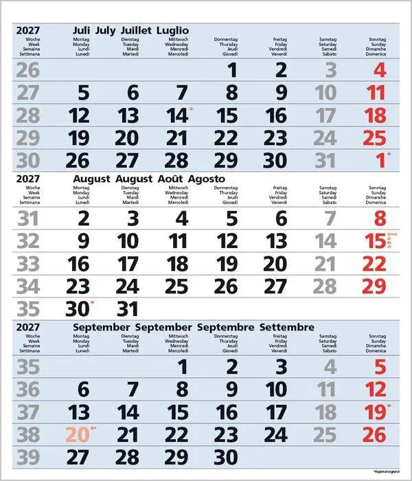 Bild: 9783819302107 | 3-Monats-Planer Comfort Blau 2027 | Verlag Korsch | Kalender | 12 S.