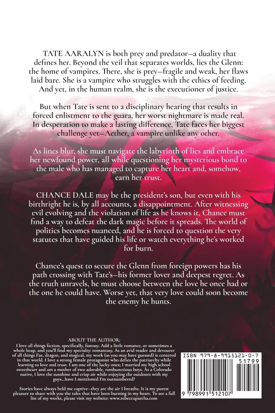 Rückseite: 9798991512107 | Fangs of Fate | Rebecca Parcha | Taschenbuch | Englisch | 2024