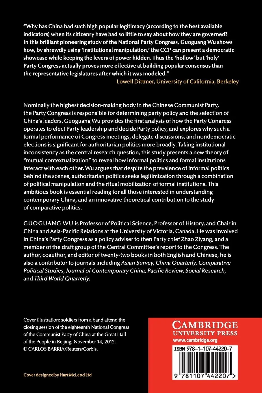 Rückseite: 9781107442207 | China's Party Congress | Guoguang Wu | Taschenbuch | Englisch | 2017
