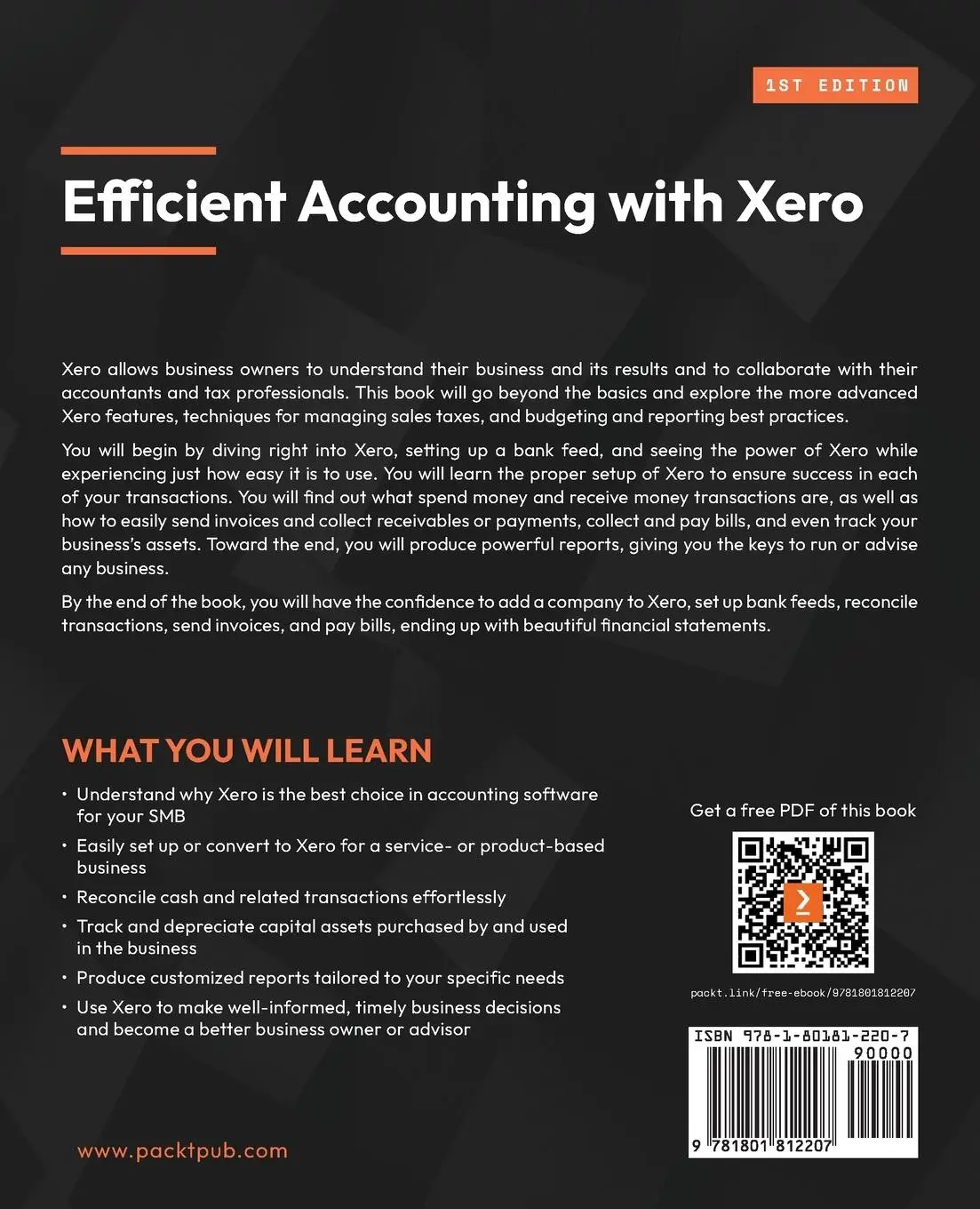 Rückseite: 9781801812207 | Efficient Accounting with Xero | Jay Kimelman | Taschenbuch | Englisch