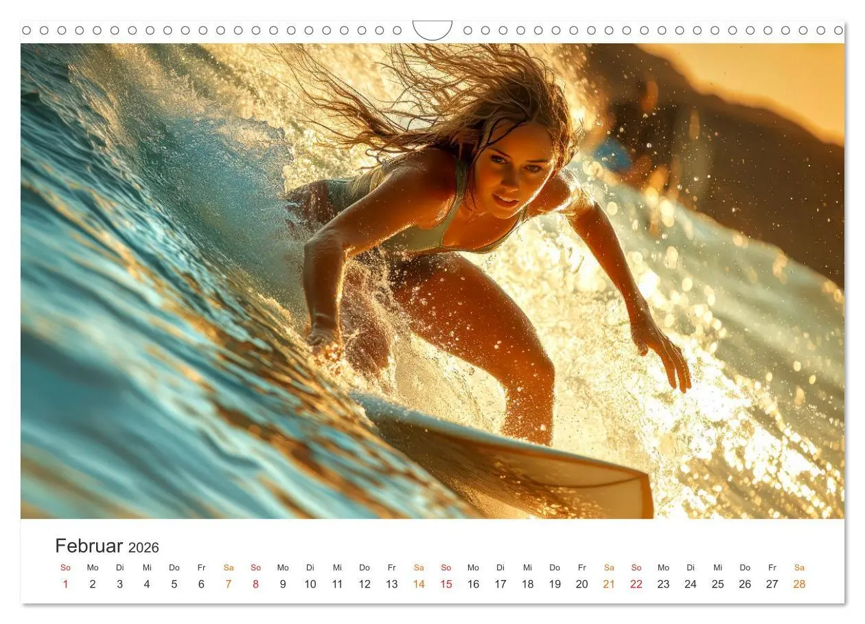 Bild: 9783457262207 | Surfen - Ride the Wave (Wandkalender 2026 DIN A3 quer), CALVENDO...