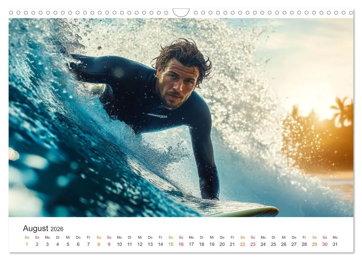 Bild: 9783457262207 | Surfen - Ride the Wave (Wandkalender 2026 DIN A3 quer), CALVENDO...
