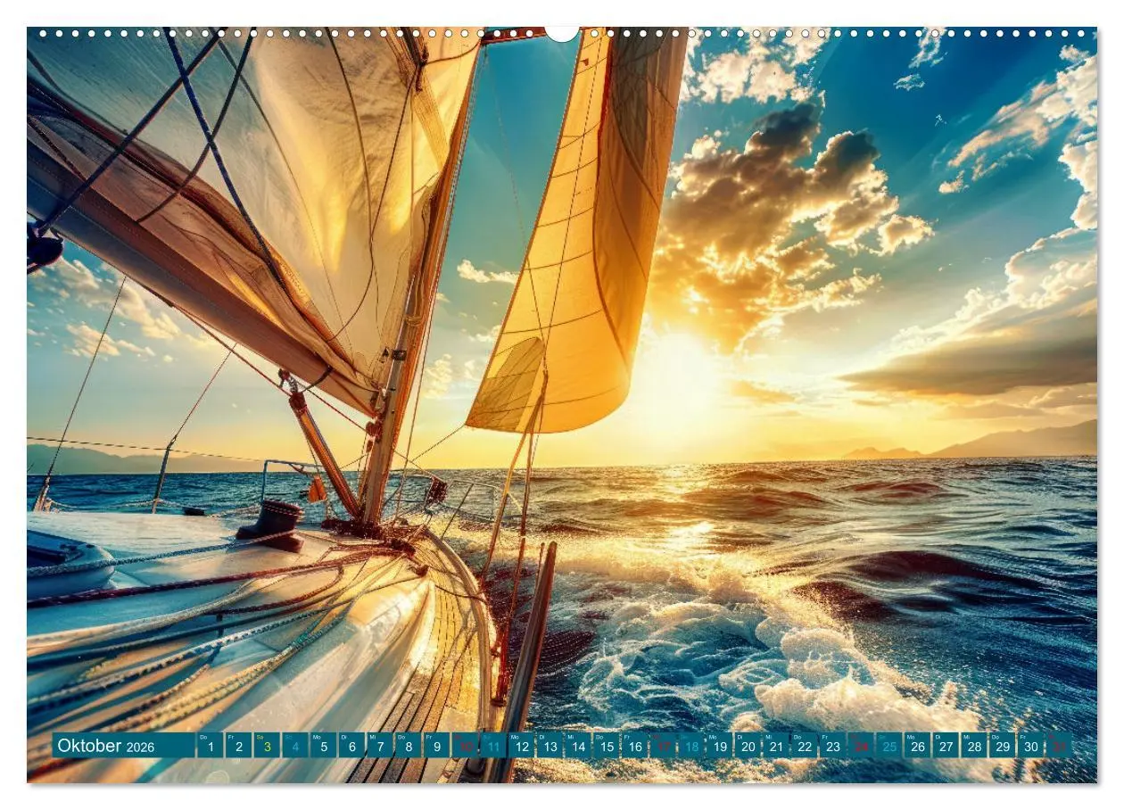 Bild: 9783457402207 | Mit dem Wind um die Welt - segeln (Wandkalender 2026 DIN A2 quer),...