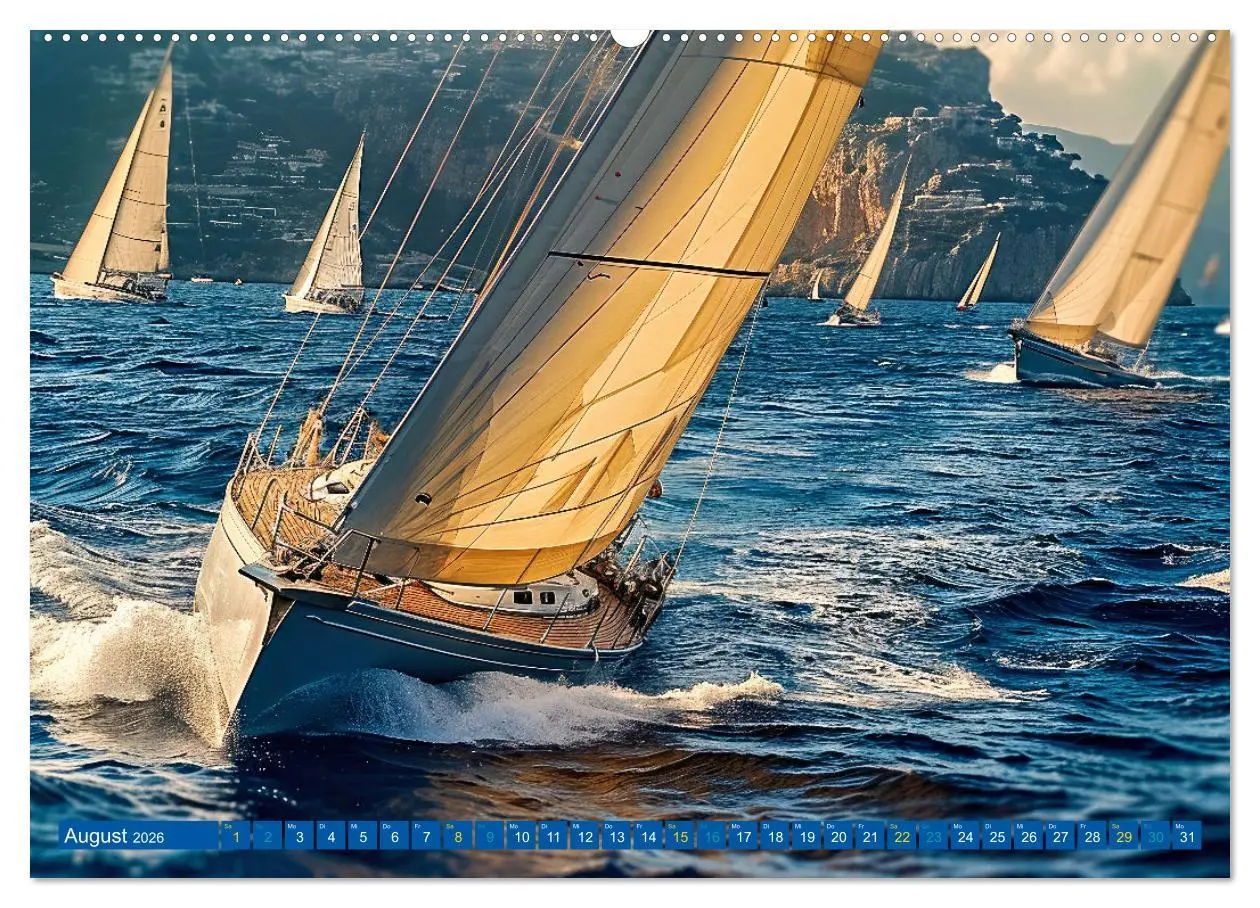 Bild: 9783457402207 | Mit dem Wind um die Welt - segeln (Wandkalender 2026 DIN A2 quer),...