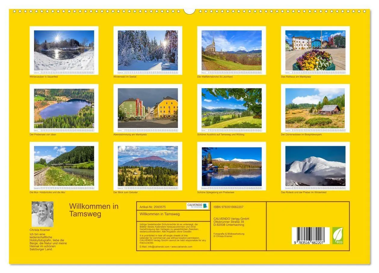 Bild: 9783516662207 | Willkommen in Tamsweg (hochwertiger Premium Wandkalender 2026 DIN...