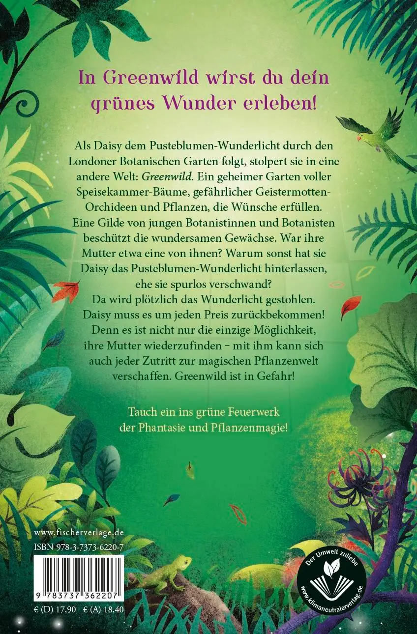 Rückseite: 9783737362207 | Greenwild - Die Jagd nach dem Wunderlicht | Greenwild-Trilogie, Band 1