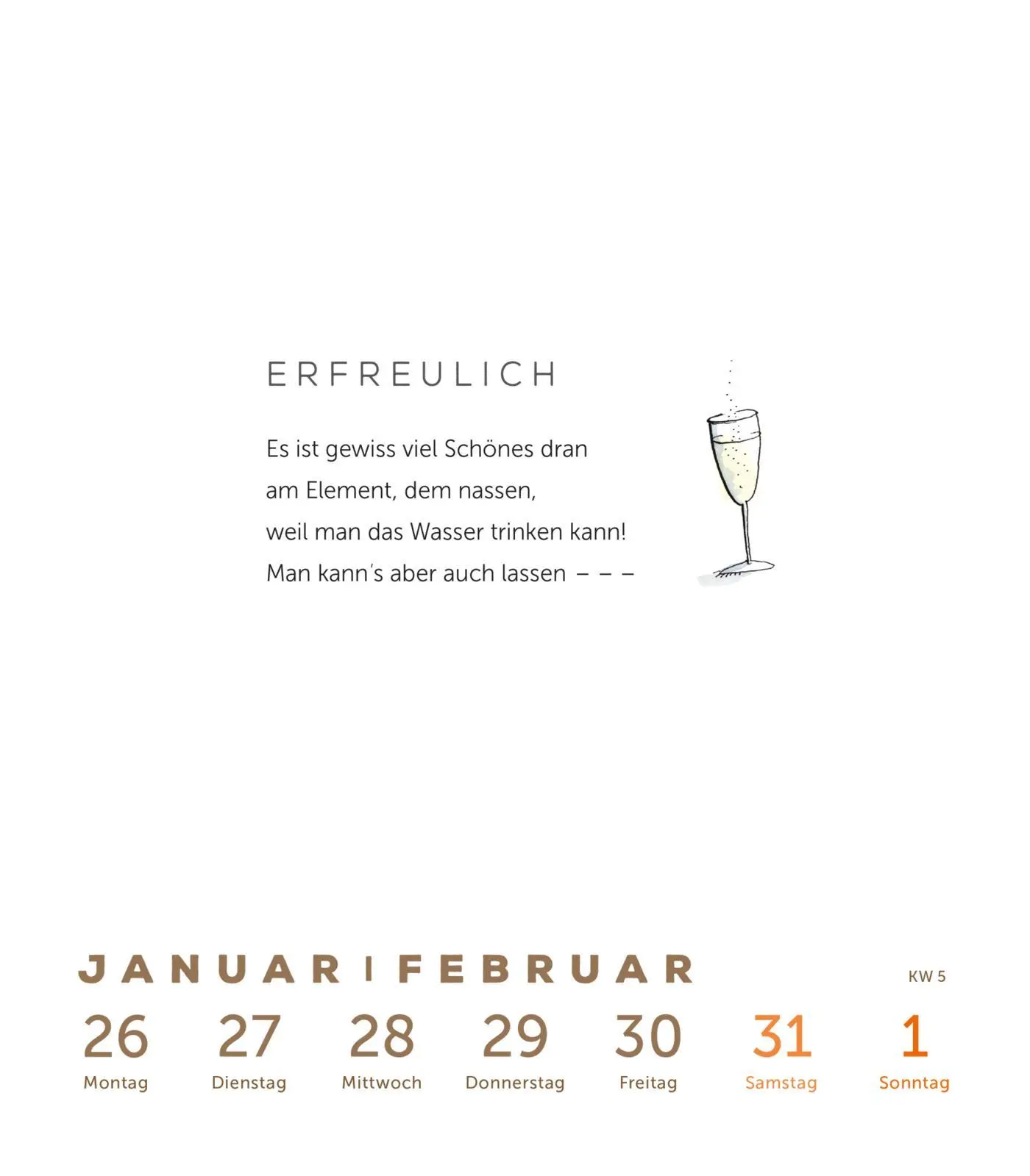 Bild: 9783830322207 | Heinz Erhardt - Literarischer Wochenkalender 2026 | Heinz Erhardt