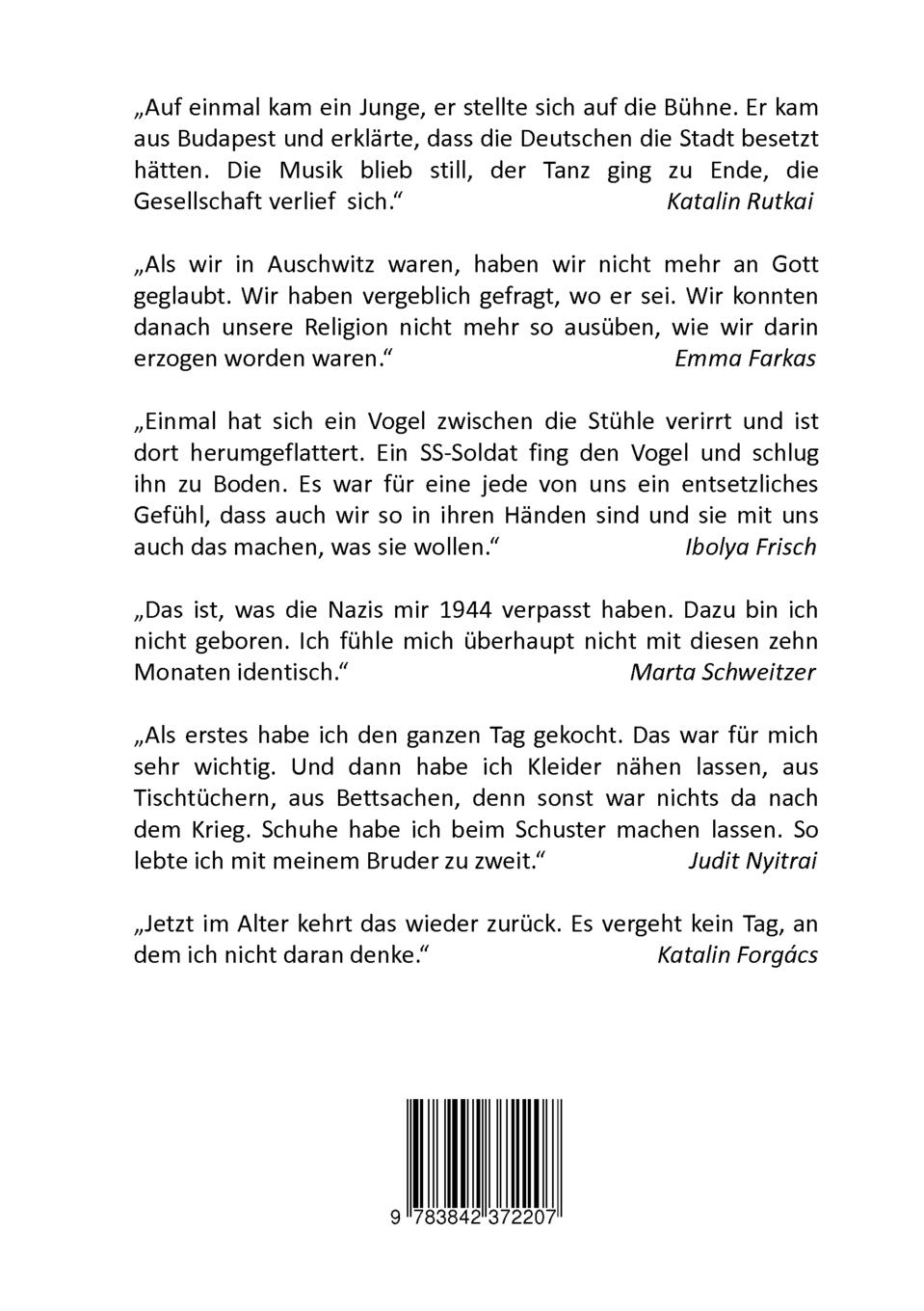 Rückseite: 9783842372207 | "Jede Minute, die wir noch leben, ist von Nutzen" | Götz Hütt | Buch