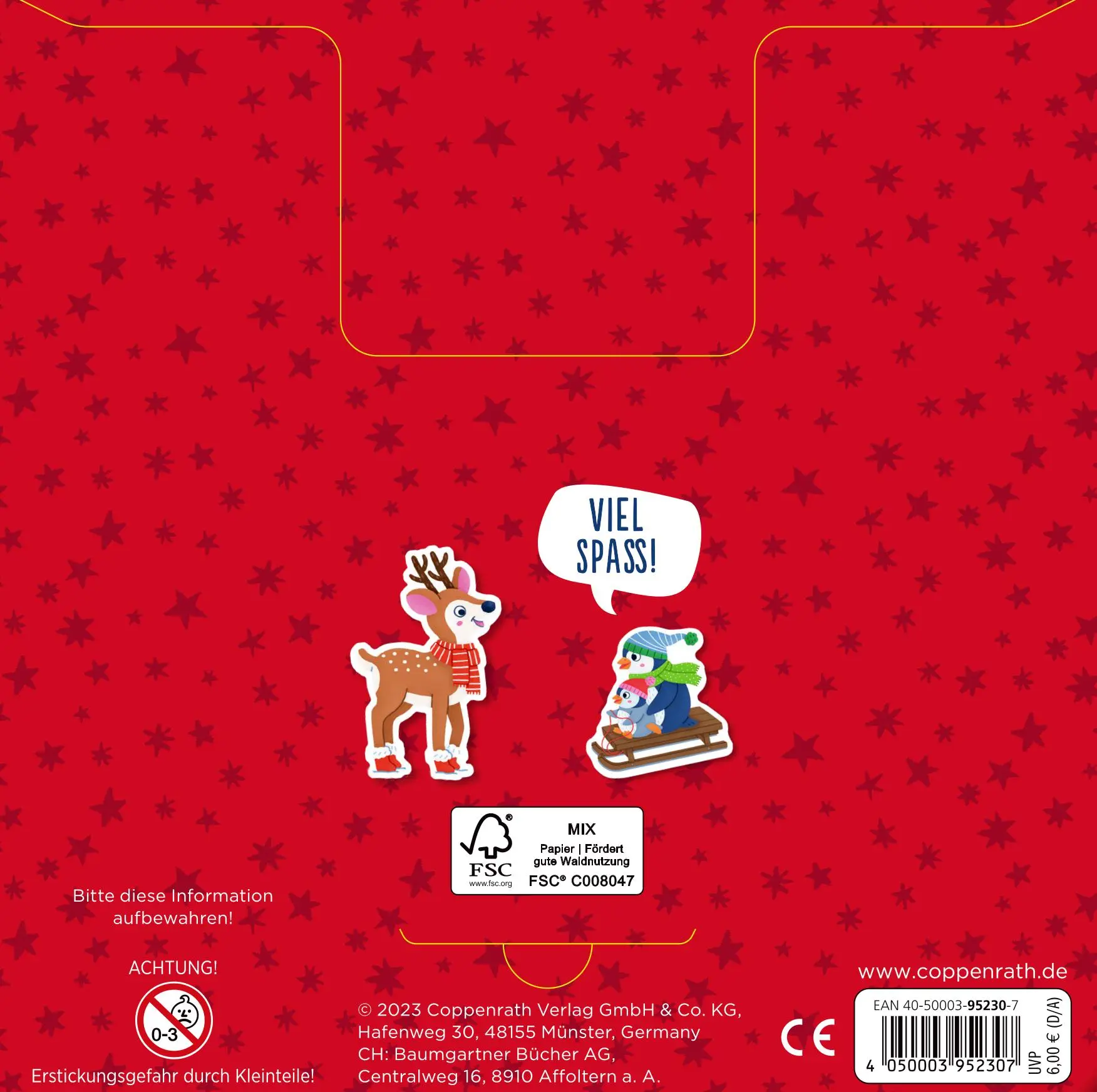 Rückseite: 4050003952307 | Meine Mini-Stickerwelt - Weihnachten bei den Tieren | Ruby Warnecke