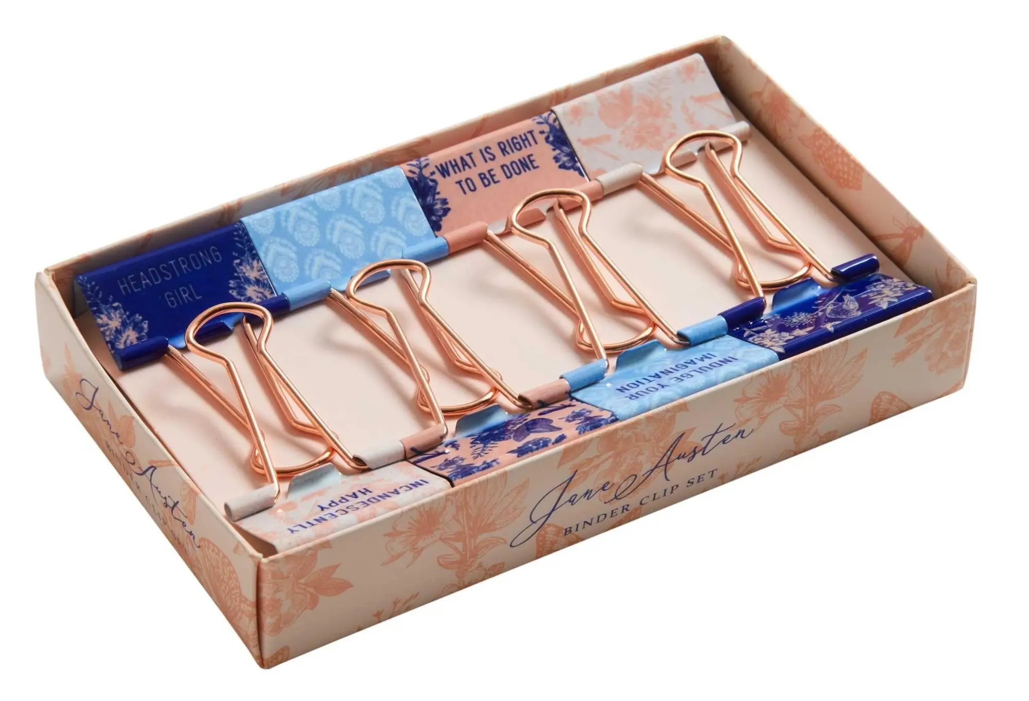 Cover: 9781647222307 | Jane Austen: Floral Patterns Binder Clips | Insight Editions | Buch